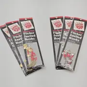 3 Packs Bear Paw Flicker Snelled Baitholder Size 1 Hooks Gold Or Nickel You Pick