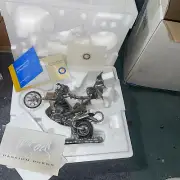 Pewter Motorcycle Statue - Passion Burns by Julie Bells Franklin Mint / Coa