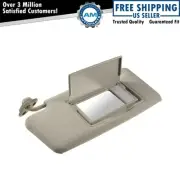 OEM Sun Visor Shade with Lit Mirror & Pull Out Shade Driver Side Gray for Subaru (for: Subaru)