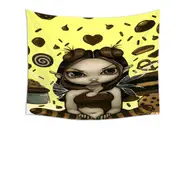 Cute Fantasy Favorite Treats Chocolate Fairy Tapestry