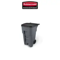 在飛比找PChome24h購物優惠-Rubbermaid 樂柏美 BRUTE可推式垃圾桶 246