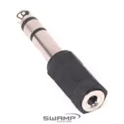 STEREO 3.5mm 1/8" FEMALE to STEREO 6.35mm 1/4" MALE - Audio Adapter