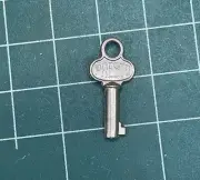 Vintage Presto Barrel Luggage Skeleton Key