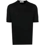 [Goes Botanical] Goes Botanical Merino Wool Crew-neck T-shirt VI NUMERIC BLACK