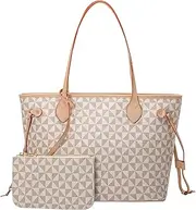 [Lacel Urwebin] Handbags for Women Designer Fashion Purses Top Handle Satchel Leather Shoulder Bags 2pcs with Small Wallet