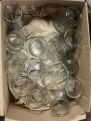 glass bottels w/black tops QTY: 56