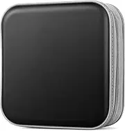 CD Case, DVDs Wallet Holder, CD/DVD Case Wallet 40 Discs Heavy Duty Bag Binder Storage Booklet Album (Black)