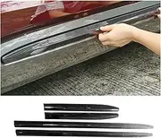 Car Accessories Compatible for Explorer 2020-2023 ABS Chrome Carbon Side Door Car Body Molding Skirts Scratch Resistant Cover Trim(Carbon Fiber Look)