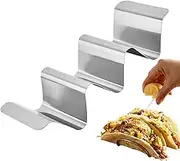 Taco Holder Stand | Stainless Stee Taco Rack Truck Tray - Metal Taco Holder for Baking Holds 2 Or 3 Tacos, Dishwasher and Grill Safe, Keeping Shells Upright