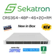 ♻️ NEW MikroTik CRS354-48P-4S+2Q+RM 48-Port PoE+ Cloud Router Switch – ⚡FastShip