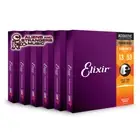 6 Sets! Elixir NANOWEB Phosphor Bronze Acoustic — 16182 HD Light .013-.053