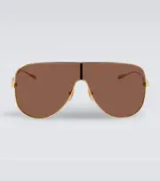 [Gucci] Gucci Mask Frame sunglasses One Size brown
