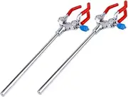 LAPYAPPE 2pcs Adjustable Jaw Stainless Steel Flask Clamp Lab Accessory for Secure Flask Holding Lightweight and Versatile Laboratory Tool