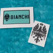 EDOARDO BIANCHI - Temporary Tattoo plus 3 BIANCHI stickers