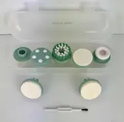 SHARPER IMAGE MICRODERMABRASION SYSTEM, 6 FACIAL CLEANSER ATTACHMENTS & CASE NEW