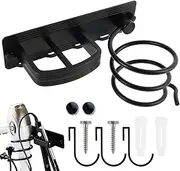 Wall Mount Spiral Hair Dryer Holder Cupboard Straighteners Storage Stand Rack Bathroom Organizer(two)