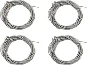 16 Pcs Stainless Steel Bass Strings Bass Guitar Parts Accessories Guitar String Silver Plated Gauge