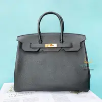 在飛比找PopChill優惠-[二手] Hermes Birkin35 黑色金釦Togo皮