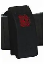 Dragonfire Racing On/Off Rocker Switch - Red Light - 04-0026