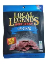 1x Local Legends Beef Jerky Original Beef 55g Made in Australia