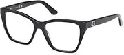 [GUESS] GU50235 001 Shiny Black 52/15/140 Women's Glasses, 001 Shiny Black, 52/15/140
