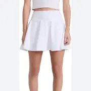 Beyond yoga, NWT size medium white spacedye hot shot circle skirt skorts