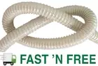 Super VacuFlex 50' Wire Reinforced 1.25" Diameter Central Vacuum Hose ~ $0 Ship