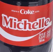 Share A Coke with Michelle 2025 Personalized Gift Coca Cola Bottle 20oz