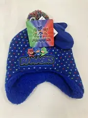Childrens PJMASKS Scandi Set Hat/Gloves 2 Piece Set 2-4T Knitted Beanie