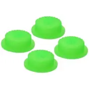 0.49" LED Flashlight Switch Cap, 4 Pcs Silicone Soft Boot Cover, Luminous Green