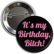 [Lunch Money] It's My Birthday - Birthday Party Fun Button Badge Pin, Aluminum, aluminium