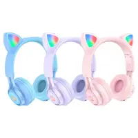 在飛比找蝦皮商城優惠-hoco.浩酷 W39 貓耳朵兒童藍牙頭戴式耳機(粉色/藍色