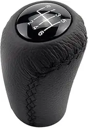 STGTZPLPDU Leather Car Gear Knob Stick Shift Compatible with Mazda 3 BK BL 5 CR CW 6 II GH CX-7 ER MX-5 NC III 2005 2006 2007 2008 2009 2010 2011 Shift knob