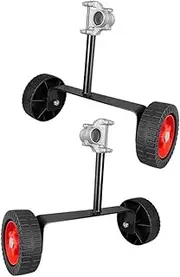 Backpack Side Mount Lawn Mower Support Stand Auxiliary Wheels Kit Grass Trimmer Loosening Wheel Lightweight Ergonomic