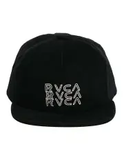 [RVCA] Stacked Snapback Hat in Black