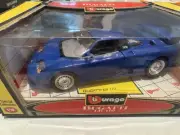 Burago Blue 1991 Bugatti 1:18 Die Cast EB 110 Special Collection Italy New