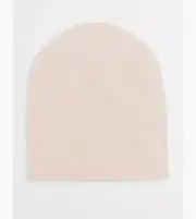 NWT H&M Fine-knit Wool Beanie Hat in Light Powder Pink Size 7/12 (8-11Y)