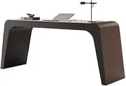 Workstations Rock Plate Desk Minimalist Designer Home Living Room Study Solid Wood Office Desk Advanced Sense of Light Luxury Pc Table Office Desk(160 * 60 * 75CM)