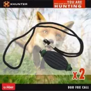 2pk Duo Fox Caller Mouth Predator Game Call Whistle Different Tone Fox Hunting