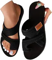 [INGKE] Breathable Mesh Sandals for Women 2024 Women's Hollow Mesh Slide Sandals Orthopedic Shoes for Women