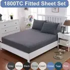 1800 Ultra Sodt FITTED SHEET Pillowcases Set KS/SB/Double/Queen/King Size Bed