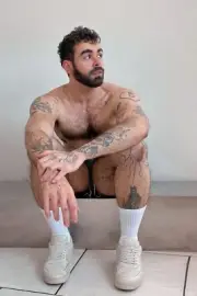 [Y204] Handsome Man Cute Male Model Showing Off Body Physique Art Photography