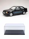 DIECAST CAR W/DISPLAY CASE 1984 FORD ESCORT RS TURBO BLACK SUN STAR 4964BK 1/18
