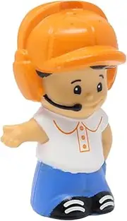 Little People Replacement Part for Collectible Fisher-Price Spinning Sounds Airport Airplane Playset CHF49 - Replacement Air Traffic Controller or Helicopter Pilot Figure