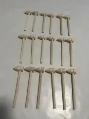 18x Mini Wooden Hammers for Chocolate Small Wood Toy Mallets for Kids