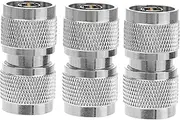 Vaguelly 3pcs to N Male Adapter Connectors for Reliable Signal Transmission Amateur Radio Antenna and Wireless Devices Durable Construction