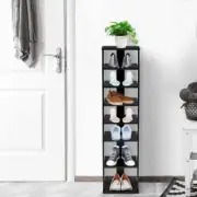 Shoe Rack 7-Tier - Free Standing Shelf Storage - Multiuse - Black - NEW !