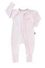 Bonds Baby Long Zip Zippy Wondersuit Romper sizes 000 00 0 1 2 Pink White Stripe