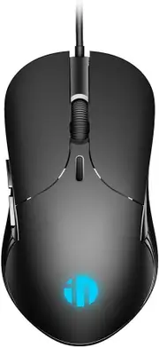 INPHIC Wired PC Mouse, USB Wired Mouse 4800DPI Adjustable & 6 Programmable Buttons, Silent Click, Optical tracking, Ergonomic, Streamlined Mouse for PC Laptop Computer Working and Gaming