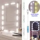 10W LED Makeup Mirror Light Strip Dimmable Vanity Lamp Bathroom Make up Bulb USB
